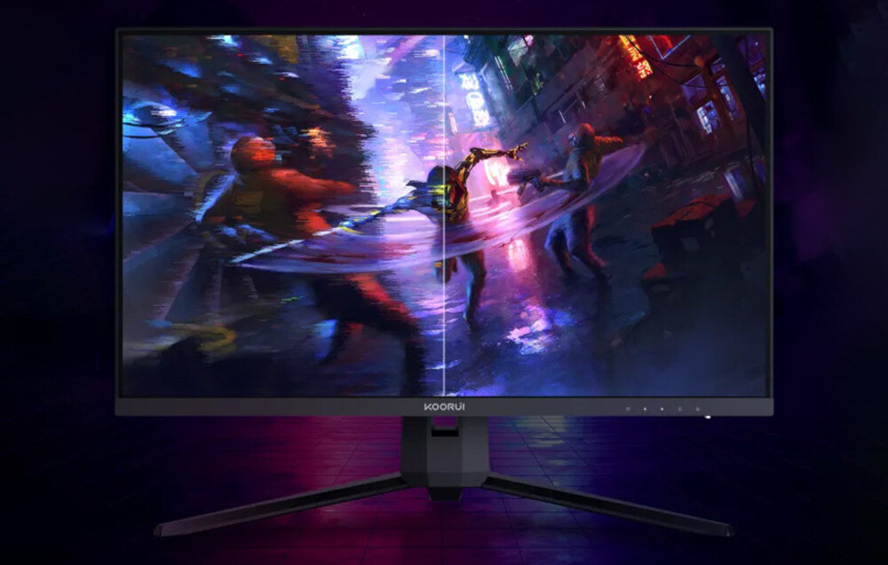 Monitor KOORUI 27E1QA 27 2560x1440px 144Hz 1 ms synchronizacja opóźnienie klatki rozrywanie