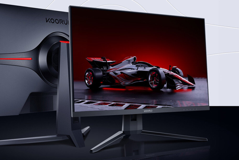 Monitor KOORUI 27E1QA 27 2560x1440px 144Hz 1 ms podłączenie złącza nachylenie regulacja mocowanie VESA