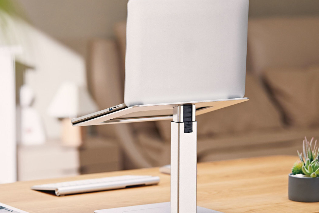 Podstawka pod laptopa GEMBIRD NBS-D1-02 ergonomia wygoda bezpieczeństwo przenoszenie silikon aluminium