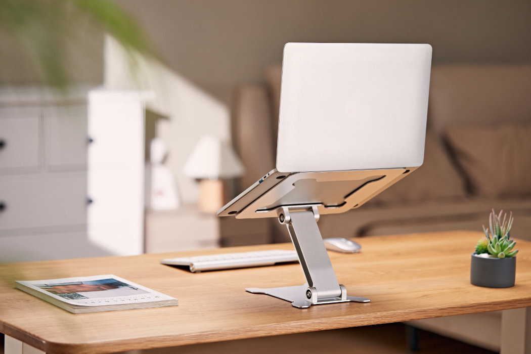 Podstawka pod laptopa GEMBIRD NBS-D1-03 ergonomia wygoda bezpieczeństwo przenoszenie silikon aluminium