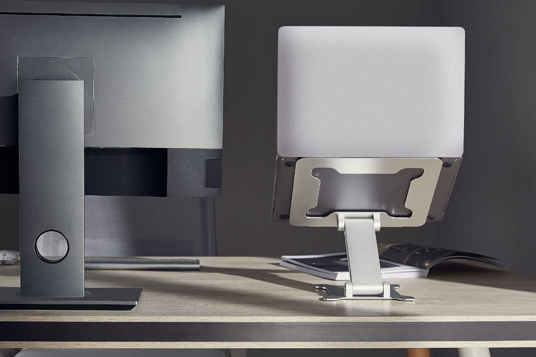 Podstawka pod laptopa GEMBIRD NBS-D1-03 ergonomia wygoda bezpieczeństwo przenoszenie silikon aluminium