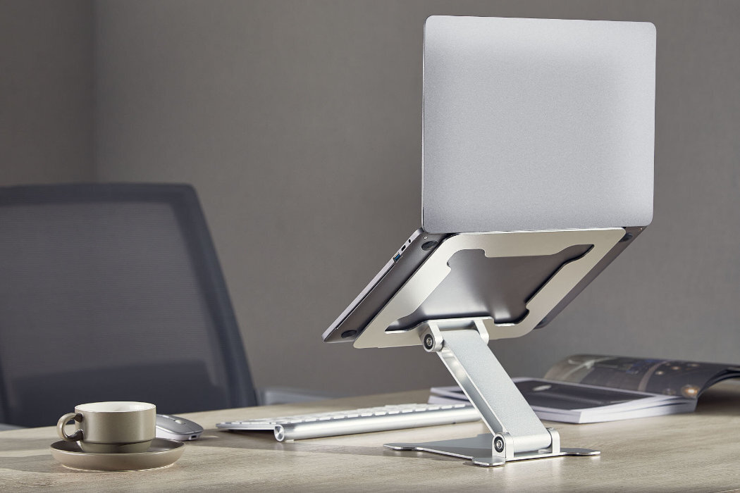 Podstawka pod laptopa GEMBIRD NBS-D1-03 ergonomia wygoda bezpieczeństwo przenoszenie silikon aluminium