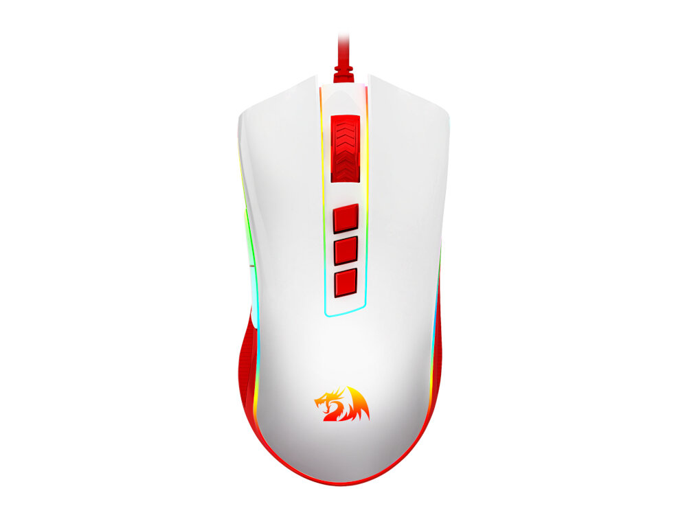 Mysz REDRAGON Cobra M711C RGB Mysz lekkość przewodowa bezprzewodowa podświetlenie działanie konstrukcja przyciski konfiguralne sensor optyczny połączenie rozgrywka komfort