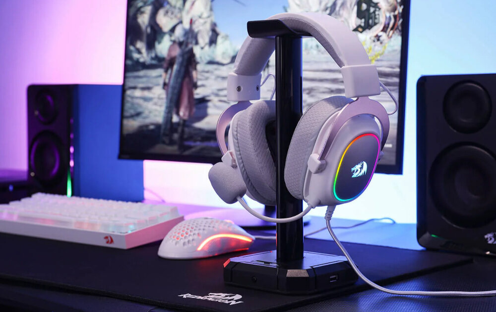 Słuchawki REDRAGON Zeus X H510 RGB rozgrywka akcesoria dźwięk gra sprzęt kompatybilność