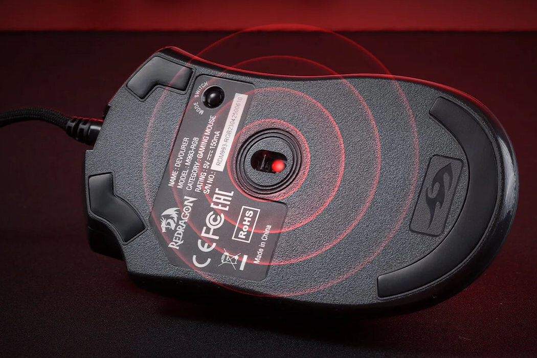 Mysz REDRAGON Devourer M993 RGB gracze gaming RGB przyciski uniwersalność kabel bateria nanoodbiornik