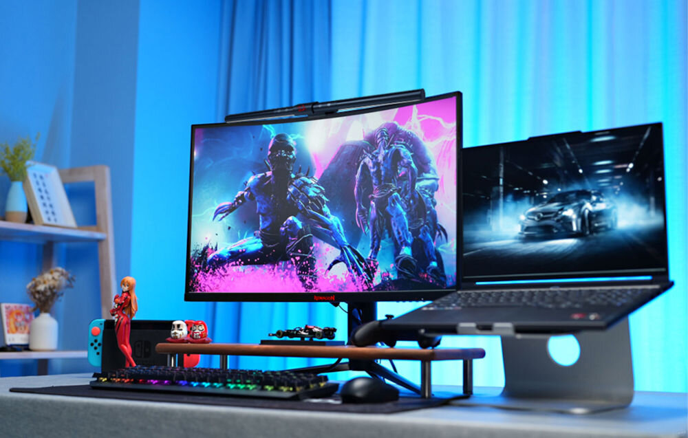 Lampka na monitor REDRAGON Beryl GML-113 montaż na górnej krawędzi monitora