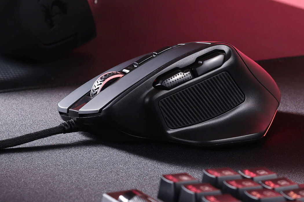 Mysz REDRAGON Bullseye M806 RGB gracze gaming RGB przyciski uniwersalność kabel bateria nanoodbiornik