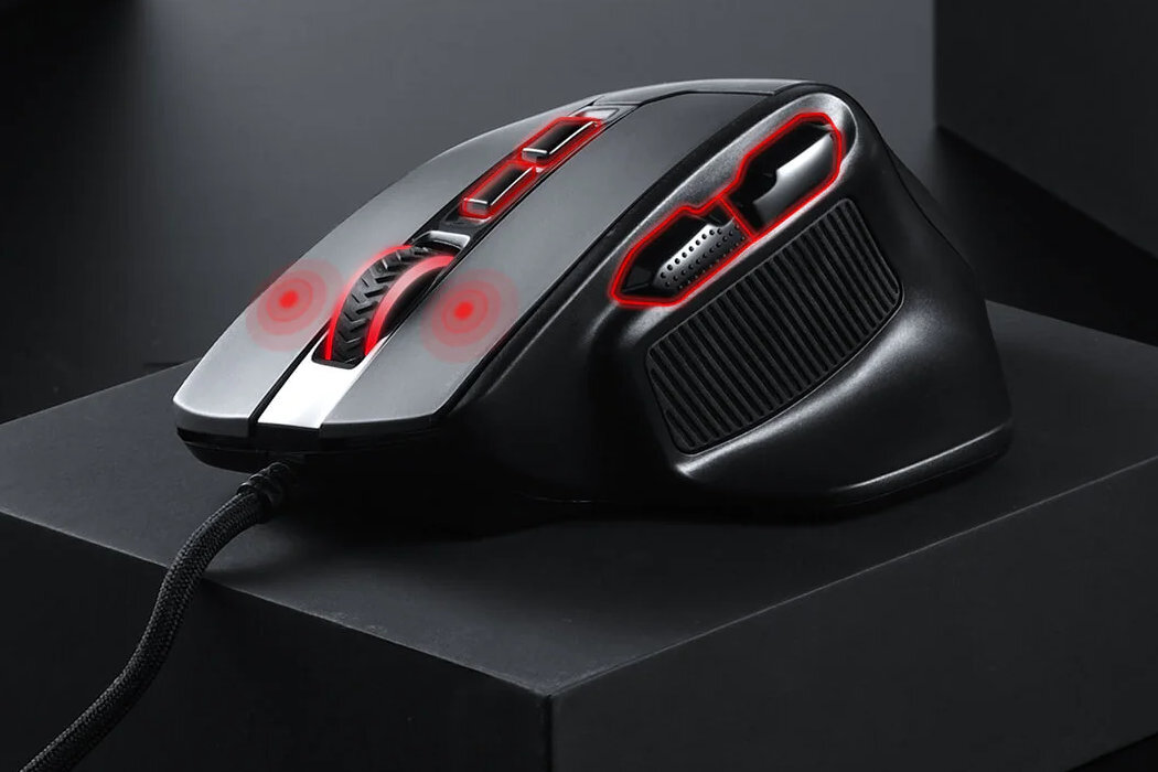 Mysz REDRAGON Bullseye M806 RGB gracze gaming RGB przyciski uniwersalność kabel bateria nanoodbiornik