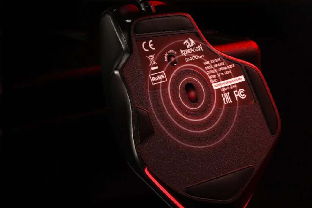 Mysz REDRAGON Bullseye M806 RGB gracze gaming RGB przyciski uniwersalność kabel bateria nanoodbiornik
