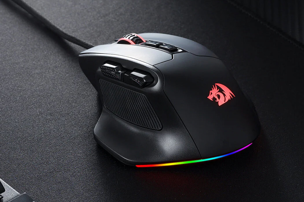 Mysz REDRAGON Bullseye M806 RGB gracze gaming RGB przyciski uniwersalność kabel bateria nanoodbiornik