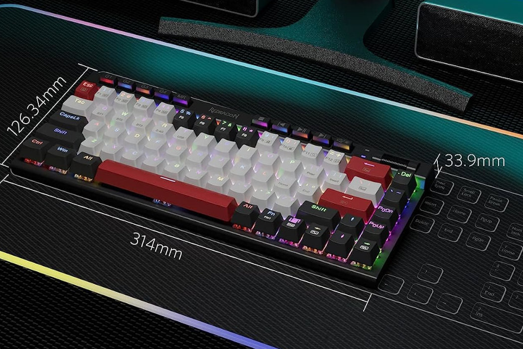 Klawiatura REDRAGON Magic Wand Mini Pro K635WBR RGB wytrzymałość modowanie szybkość wymiana garczy rgb wyposażenie