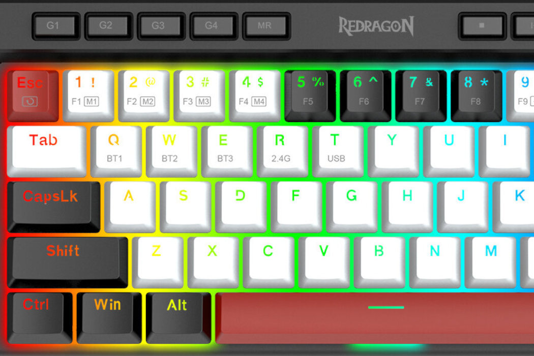 Klawiatura REDRAGON Magic Wand Mini Pro K635WBR RGB wytrzymałość modowanie szybkość wymiana garczy rgb wyposażenie