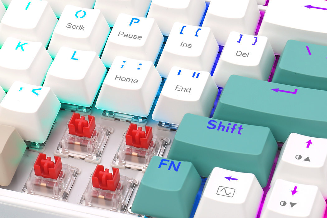 Klawiatura REDRAGON Veigar K643GWC Pro RGB wytrzymałość modowanie szybkość wymiana garczy rgb wyposażenie