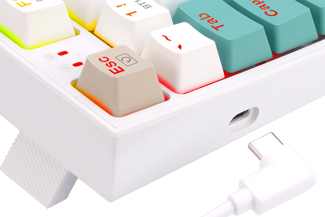 Klawiatura REDRAGON Veigar K643GWC Pro RGB wytrzymałość modowanie szybkość wymiana garczy rgb wyposażenie