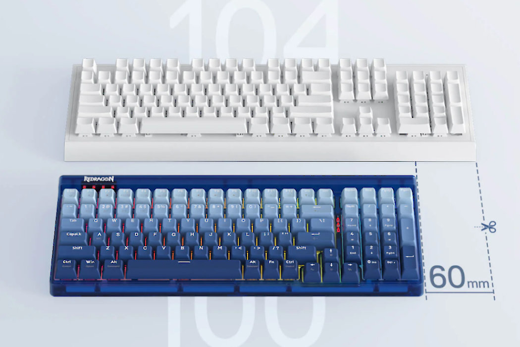 Klawiatura REDRAGON Garen K656WB Pro RGB wytrzymałość modowanie szybkość wymiana garczy rgb wyposażenie
