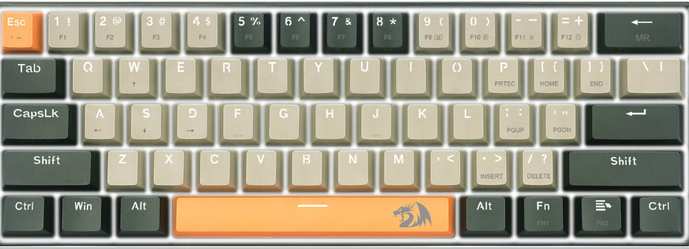 Klawiatura REDRAGON Lakshmi K606 wytrzymałość modowanie szybkość wymiana garczy rgb wyposażenie