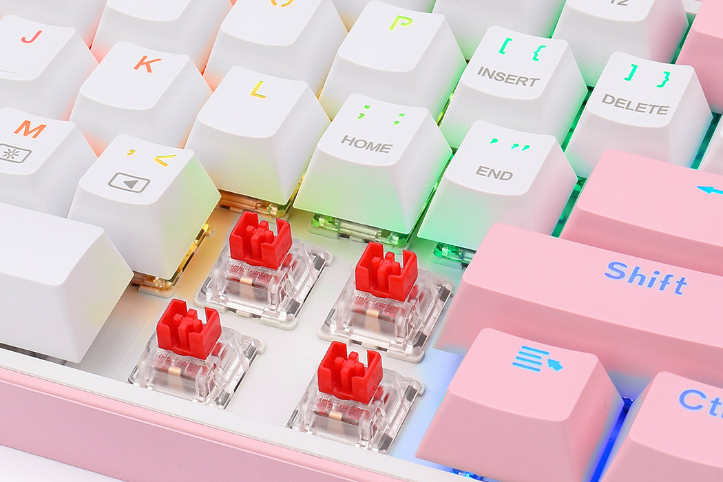 Klawiatura REDRAGON Fizz K617 Pro RGB wytrzymałość modowanie szybkość wymiana garczy rgb wyposażenie
