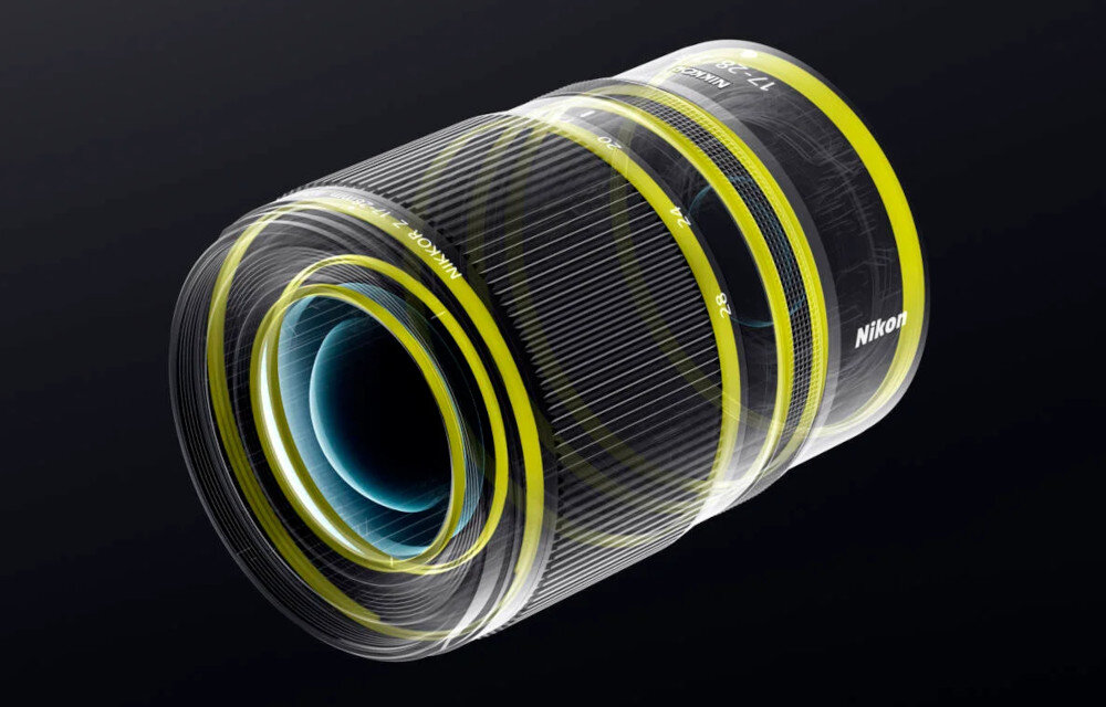 Obiektyw NIKON Nikkor Z 17-28 mm f/2.8 konstrukcja wielkość waga