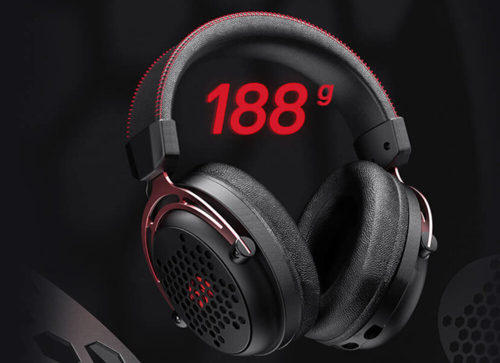 Słuchawki REDRAGON Diomedes H386 design komfort lekkość dźwięk jakość wrażenia słuchowe ergonomia lekkość sport aktywność podróże czas pracy działanie