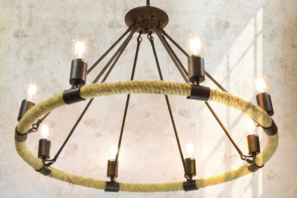 GOLDLUX Arthur Rope 307927 pomieszczenie światło klosz oryginalność styl