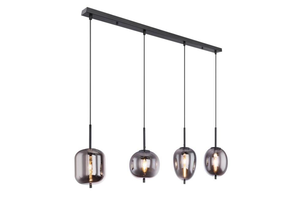 GLOBO Blacky 15345-4 wycięcie abażur długość lampa wysokość regulacja wnętrze gniazdo źróło światło natężenie barwa