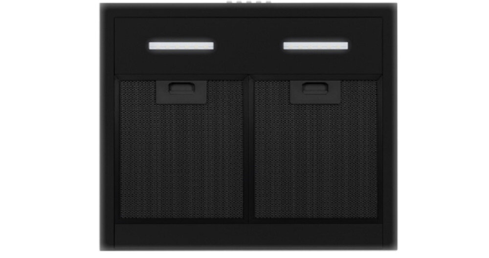 Okap VDB Tube Czarny LED oświetlenie