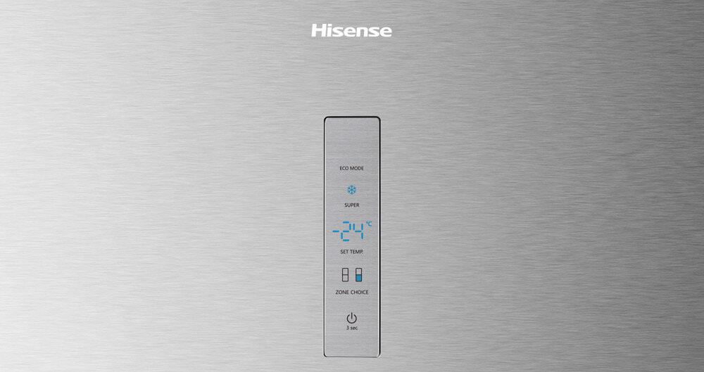 Lodowka HISENSE RB645N4BIE No frost 200cm Czarna Elektroniczny Panel sterowania