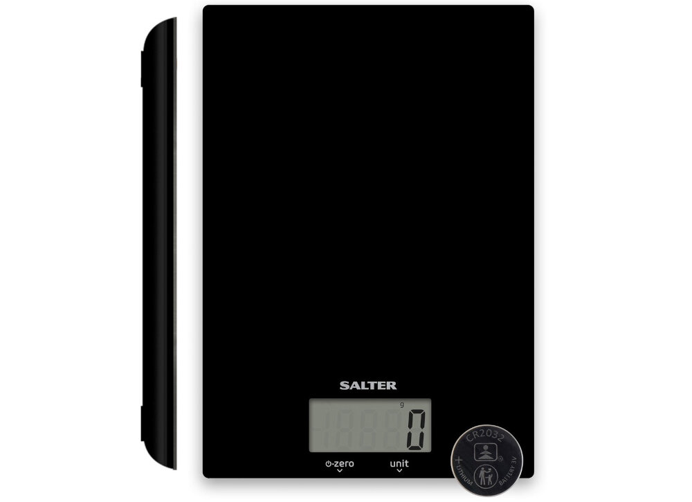 Waga kuchenna SALTER 1170 BKDR wygodne zasilanie bateria mobilność