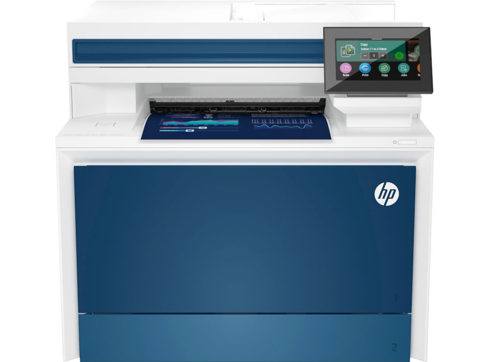 Urządzenie wielofunkcyjne HP Color LaserJet Pro 4302fdn Druk w kolorze, Automatyczny druk dwustronny urządzenie na białym tle od przodu faks modem port linia telefoniczna funkcje zapis do 500 stron szybkie wybieranie