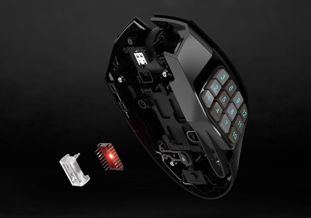 Mysz CORSAIR Scimitar Elite Wireless RGB dokładność sensor precyzja