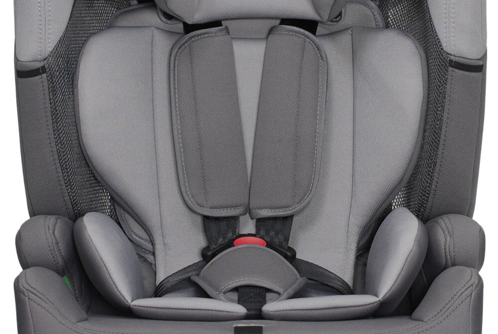 Fotelik samochodowy KINDERKRAFT Comfort Up I-Size 9-36 kg Szary 5-punktowe miekkie ochraniacze boczne zabezpieczenia