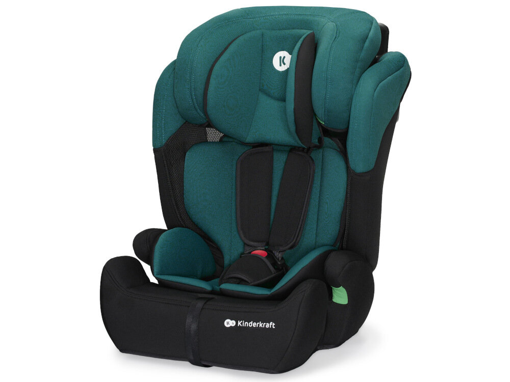 Fotelik samochodowy KINDERKRAFT Comfort Up I-Size 9-36 kg Zielony bezpieczenstwo dzieci dla dzieci o masie ciala od 9 do 36 kg normy bezpieczenstaw Unii Europejskiej certyfikat R129 i-Size przystosowany do wszystkich rodzajow samochodow