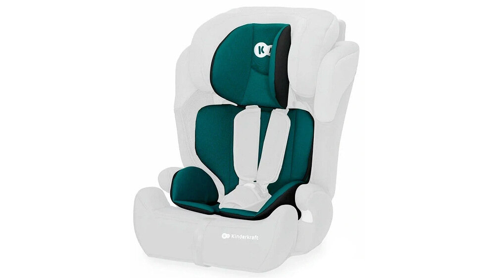 Fotelik samochodowy KINDERKRAFT Comfort Up I-Size 9-36 kg Zielony wkladka miekka wygodna pelen komfort pokroweic mozna sciagnac i wyprac
