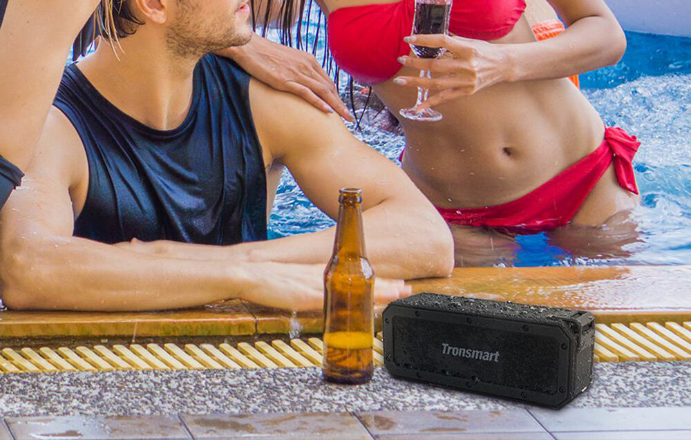 Głośnik mobilny TRONSMART Force+ Czarny solidność wodoodporność ipx7 kompaktowe wymiary