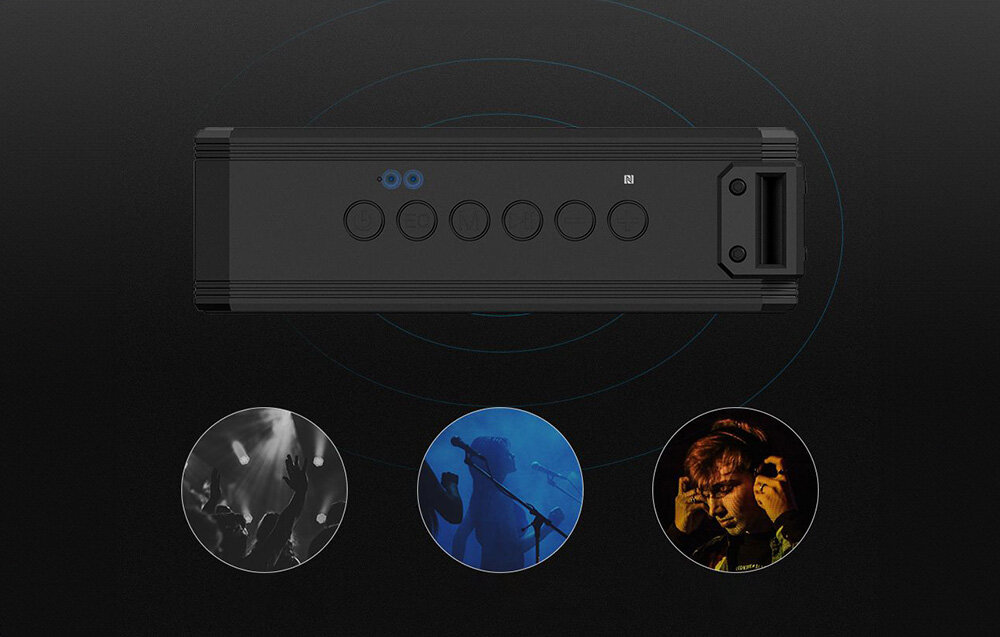 Głośnik mobilny TRONSMART Force+ Czarny POŁĄCZENIE MICRO sd tf aux usb-c bluetooth swoboda 