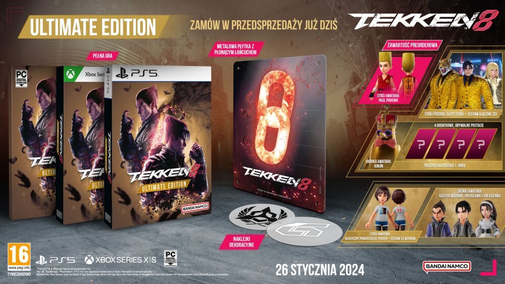 Tekken 8 Gra legendarna seria los wojownicy rywalizacja porywajace widowiskowe życie