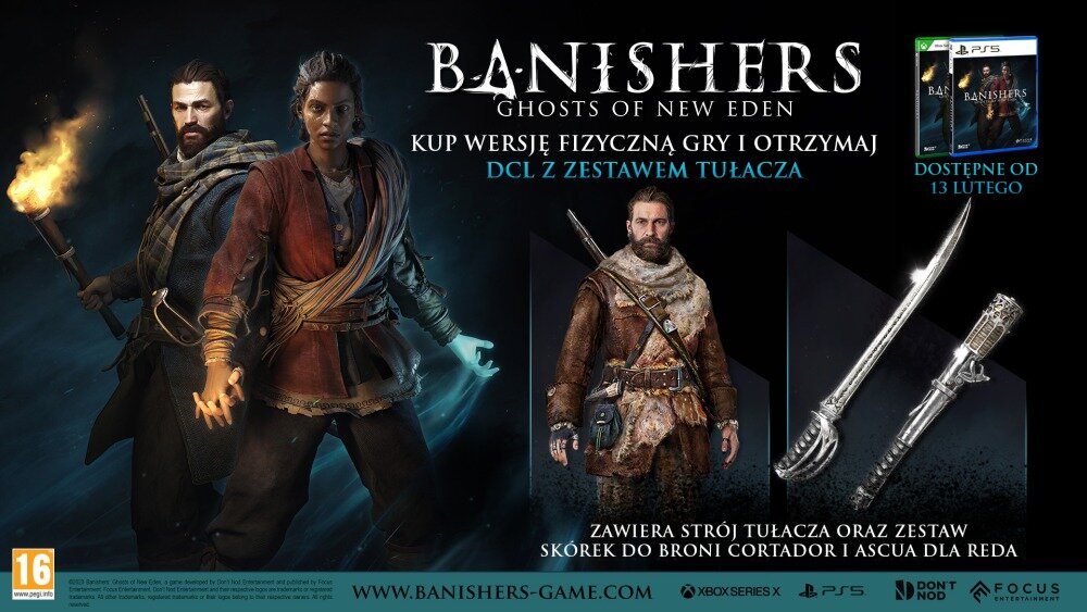 Banishers: Ghosts of New Eden Gra życie śmierć upiory widma katastrofa ranna śmierć historia kochankowie historie