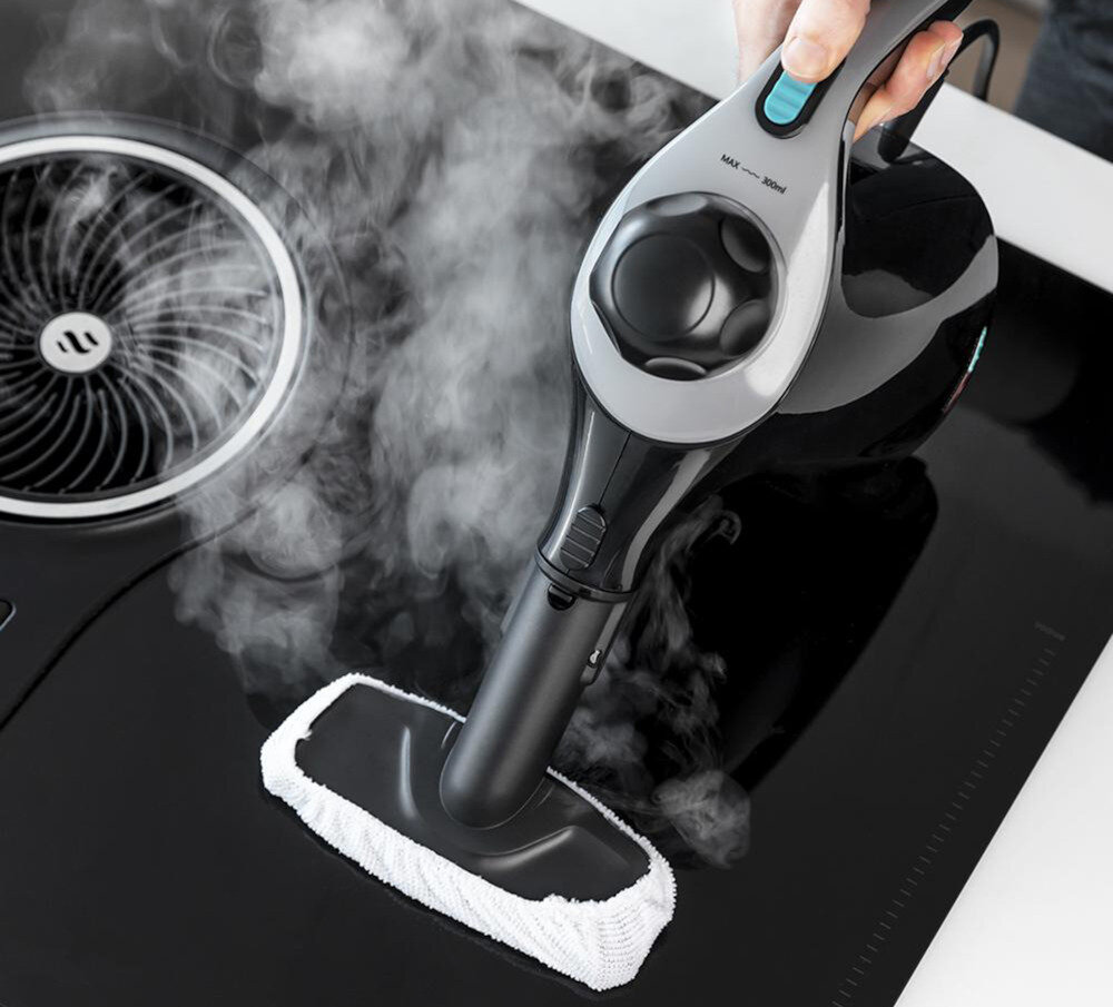 ParownicaCOCOTEC Hydrosteam 1040 Active&Soap Czarny szczotka poziom ssanie