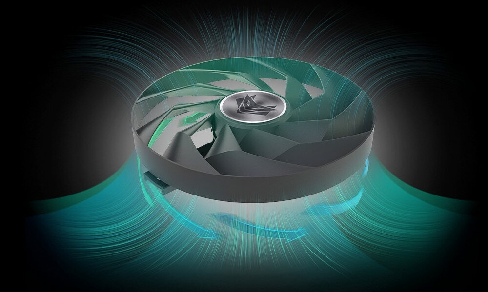 Karta graficzna SAPPHIRE Radeon RX 7700 XT Pulse 12GB chłodzenie wentylatory radiator temperatura głośność