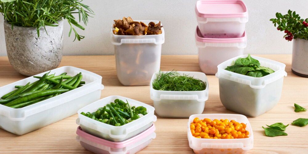 Zestaw pojemników na żywność GASTROMAX Freezer 4 szt. wygodny pojemnik zamkniecie 