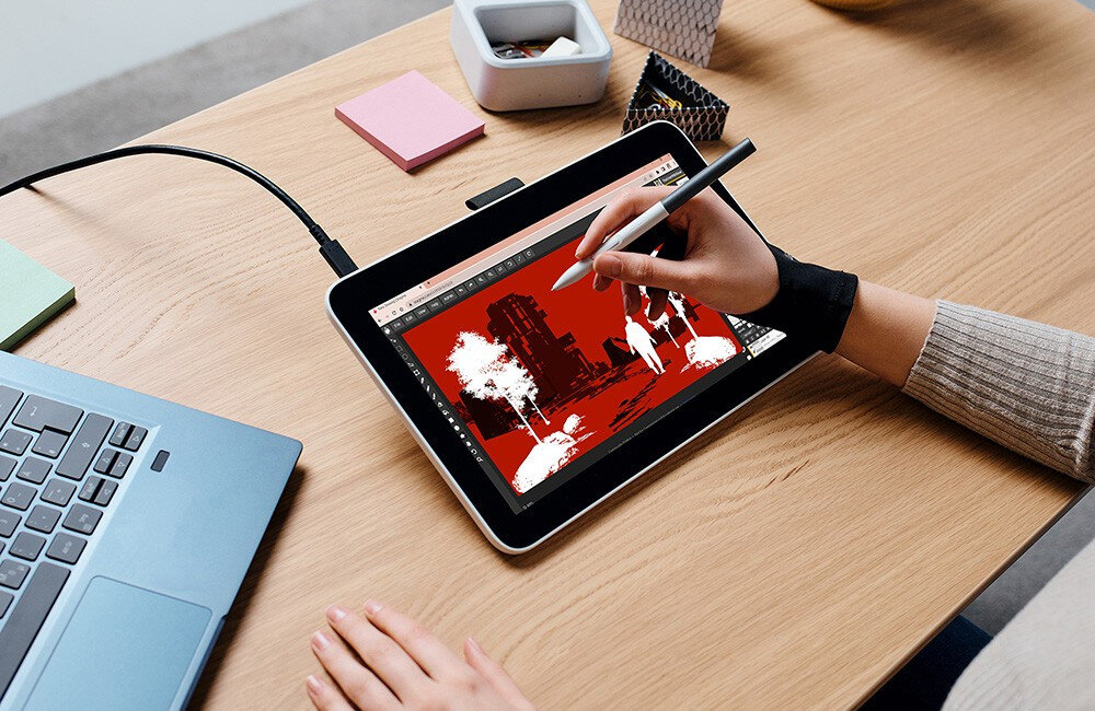 Tablet graficzny WACOM One 12 wyświetlacz rozdzielczość kolory
