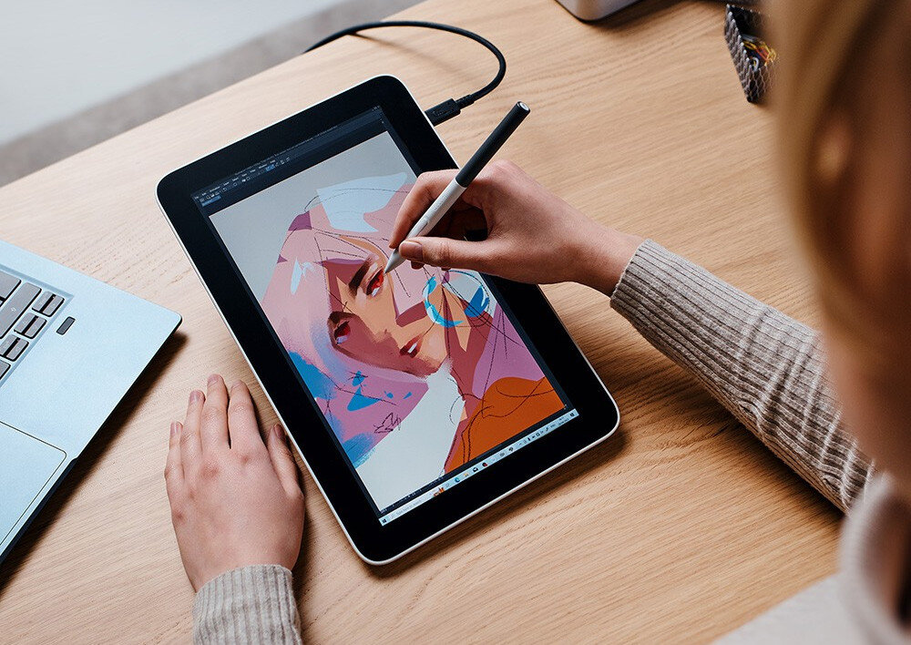 Tablet graficzny WACOM One 12 powłoka antyodblaskowa rysowanie