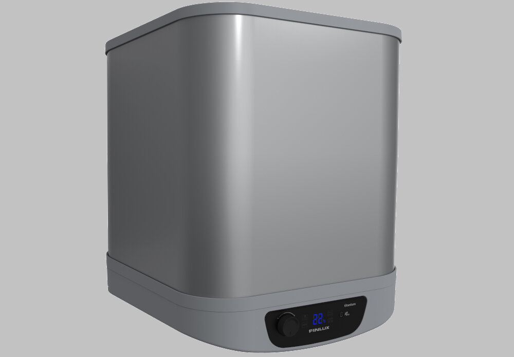 Bojler elektryczny FINLUX F-WH35D15SL 35 l srebrny wyglad prezentacja design kolor kolorystyka