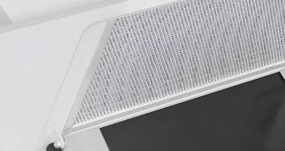 OKAP AFRELLI LIVIO filtr aluminiowy przeciwtłuszczowy usuwanie brudu zapachów filtrowanie siateczka bez alergenów zarazków