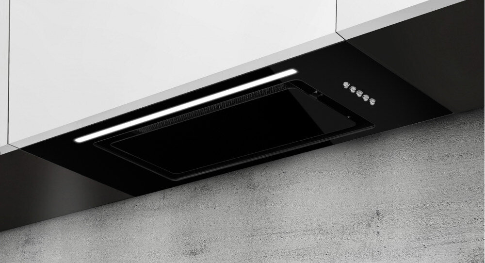 OKAP AFRELLI VENETO filtr aluminiowy wyciąg pochłaniacz sterowanie elektroniczne Instalacja podszafkowa zabudowa wkład Oświetlenie LED filtr aluminiowy 60 db