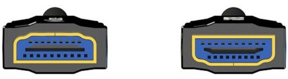 Kabel optyczny HDMI HDMI UNITEK 50 m 32 kanały audio 7.1 wysoka częstotliwość próbkowania, wtyczki kabla na białym tle