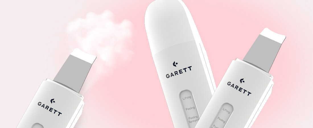 Urządzenie do peelingu kawitacyjnego GARETT Beaty Breeze Scrub Biały opis glowny banner