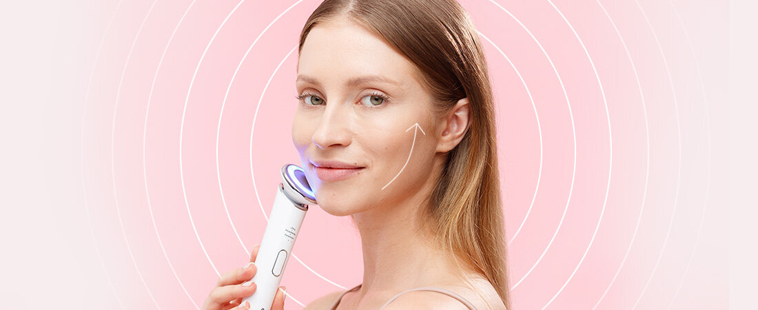 Urządzenie do mezoterapii GARETT Beauty Bright Skin Biały wibracje soniczne drgania mikroprady