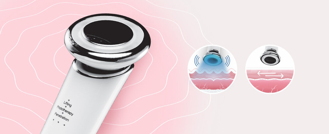 Urządzenie do mezoterapii GARETT Beauty Bright Skin Biały jonizacja ujedrnienie skora