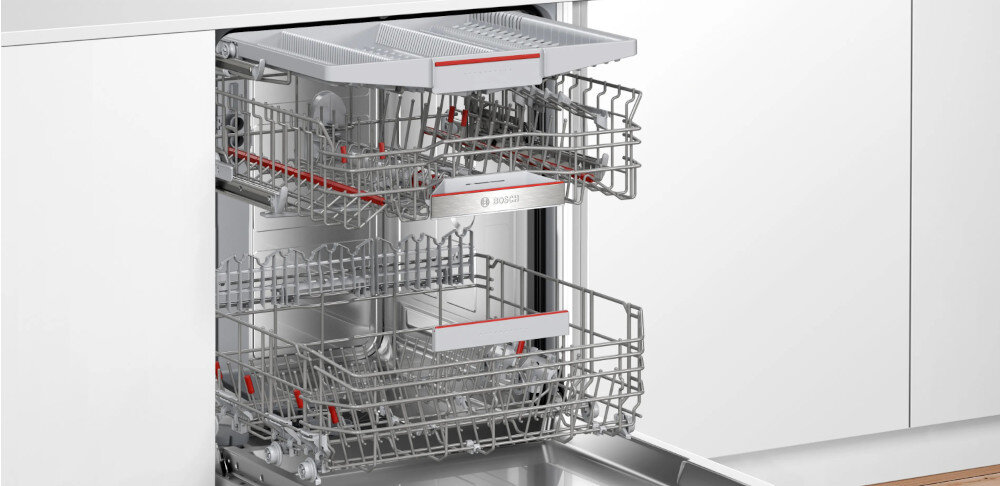Zmywarka BOSCH SMV6ECX00E VarioFlex system koszy składane elementy pojemność komplety naczyń